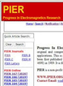 Progress In Electromagnetics Research-pier杂志