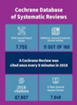 Cochrane Database Of Systematic Reviews杂志