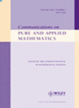 Communications On Pure And Applied Mathematics杂志