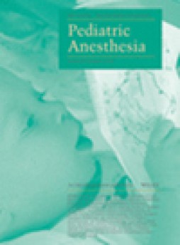 Pediatric Anesthesia杂志