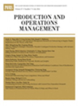 Production And Operations Management杂志