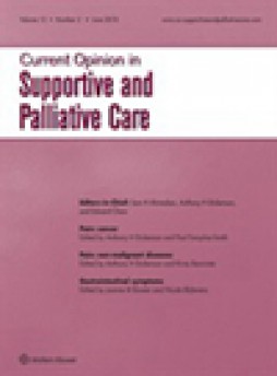 Current Opinion In Supportive And Palliative Care杂志