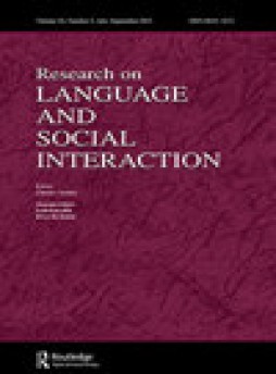 Research On Language And Social Interaction杂志