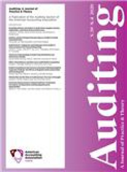 Auditing-a Journal Of Practice & Theory杂志