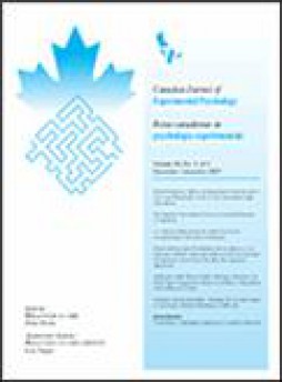 Canadian Journal Of Experimental Psychology-revue Canadienne De Psychologie Expe杂志