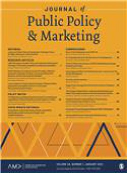 Journal Of Public Policy & Marketing杂志